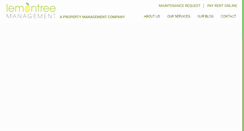 Desktop Screenshot of lemontreemanagement.com